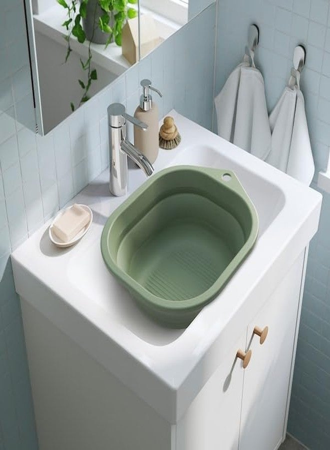 JENIFO PEPPRIG Wash-tub, Foldable/Green, 10 l (338 oz) - Image 4